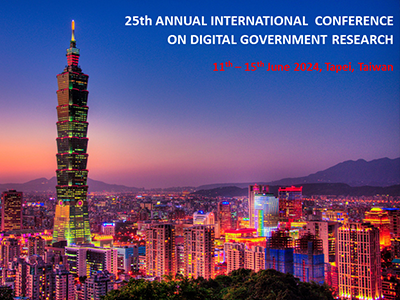 25TH ANNUAL INTERNATIONAL CONFERENCE ON DIGITAL GOVERNMENT RESEARCH ON 11TH– 15TH JUNE 2024 IN TAIPEI, TAIWAN